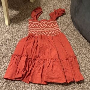 Women’s Burnt Orange Sleeveless Dress